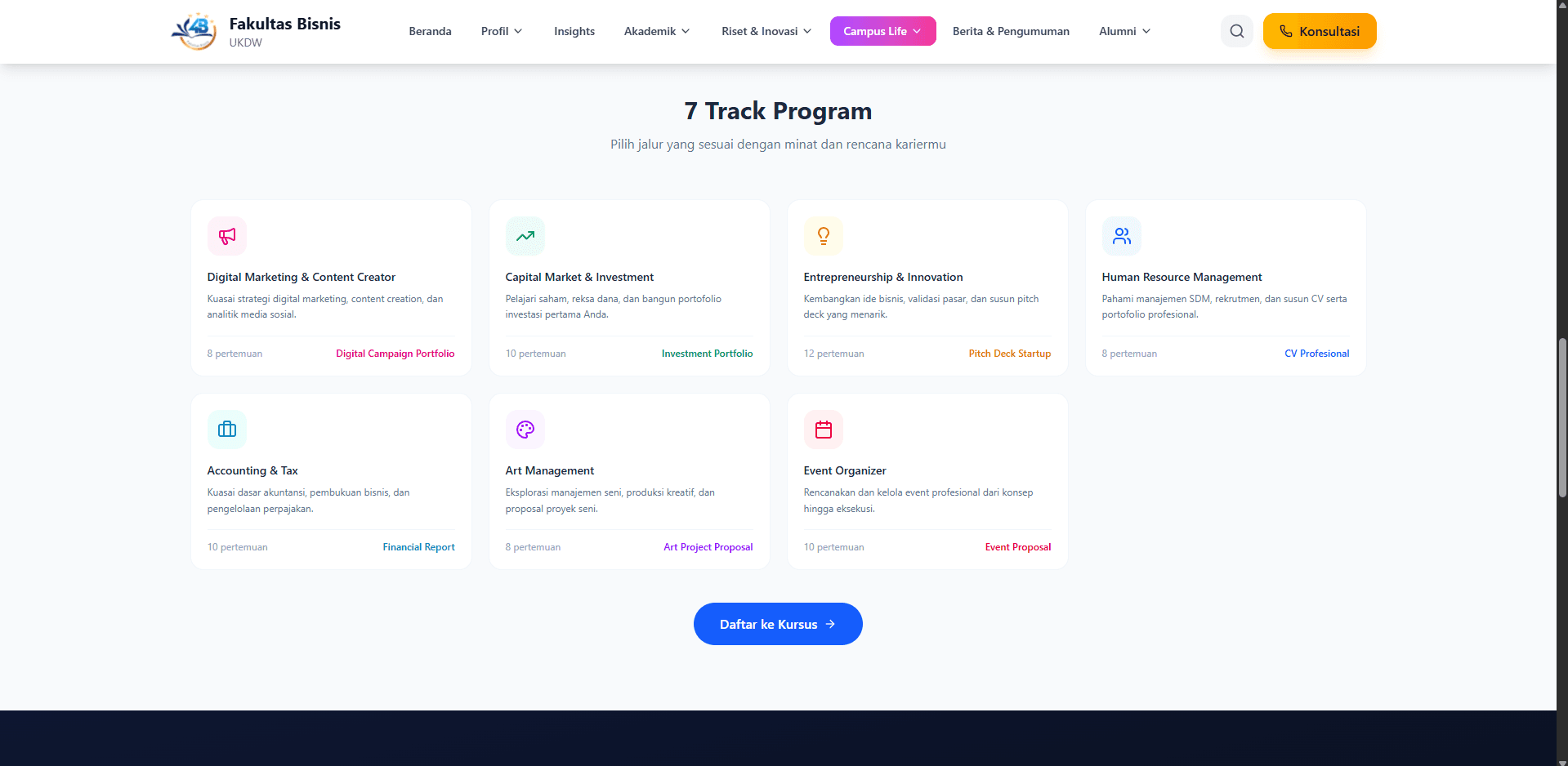 Platform e-learning Cicip Kuliah FBIS UKDW untuk siswa SMA